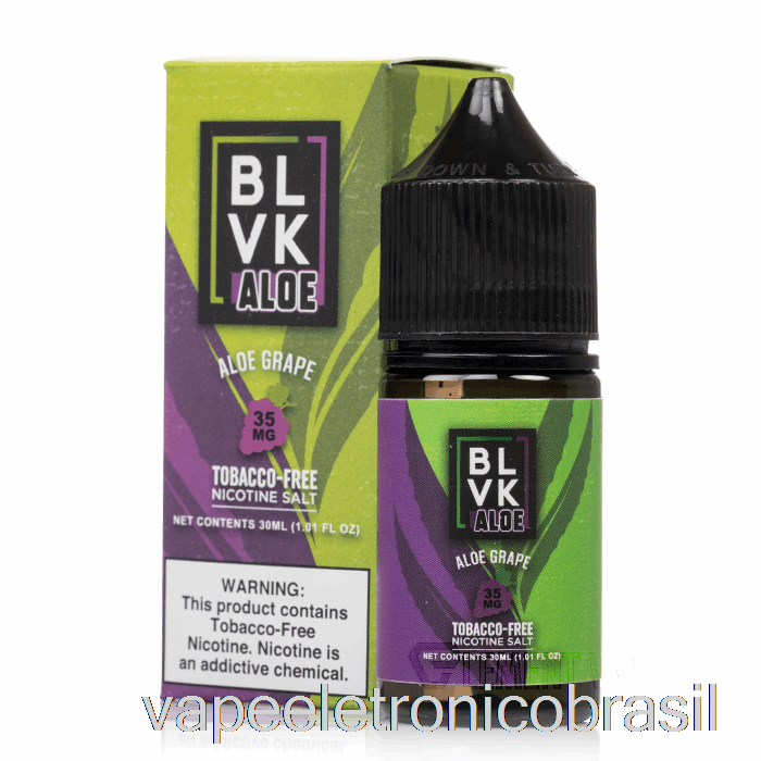 Sal De Uva Vape Eletrônico Aloe - Sal Blvk - 30ml 35mg